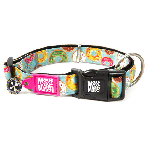 Max & Molly Smart ID Dog Collar - Donuts main image