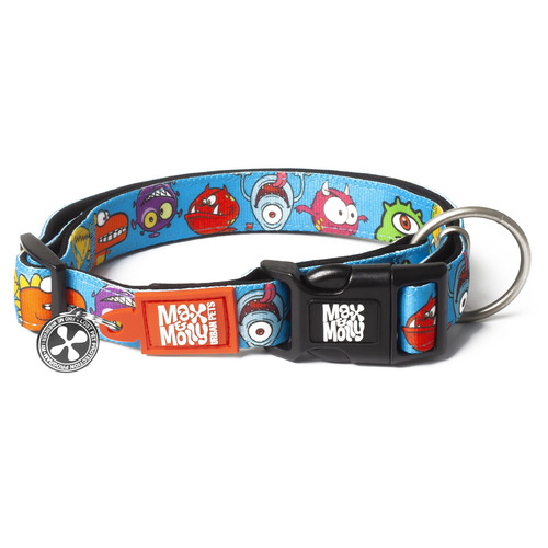 Max & Molly Smart ID Dog Collar - Little Monsters main image