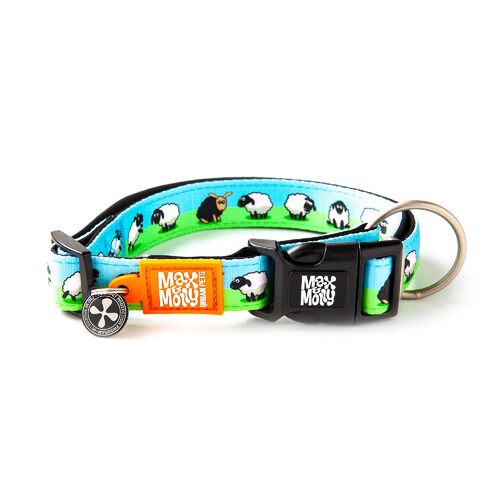 Max & Molly Smart ID Dog Collar - Black Sheep main image