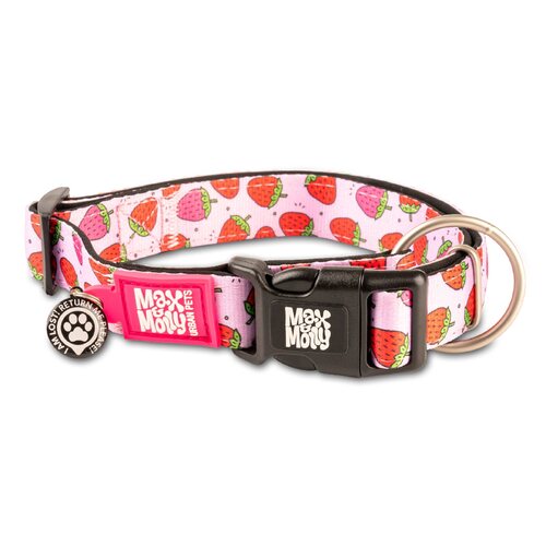 Max & Molly Smart ID Dog Collar - Strawberries main image