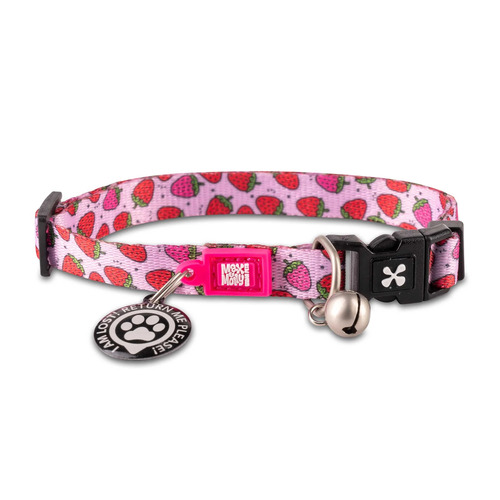 Max & Molly Smart ID Cat Collar - Strawberry Dream main image