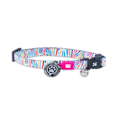 Max & Molly Smart ID Cat Collar - Magic Zebra main image