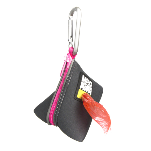 Max & Molly Neoprene Poop Bag Holder Triangle - Pink main image