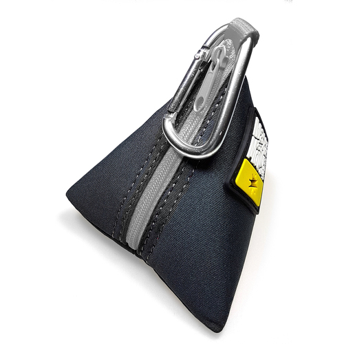 Max & Molly Neoprene Poop Bag Holder Triangle - Silver main image