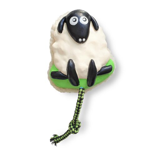 Max & Molly Squeaker Snuggles Dog Toy - Woody the Sheep main image
