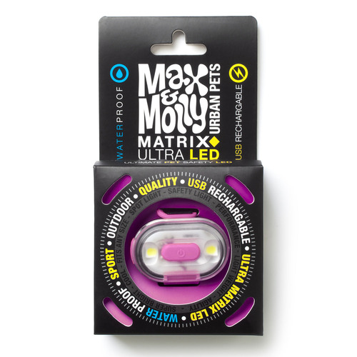 Max & Molly Matrix Ultra LED Harness/Collar Safety light- Pink main image