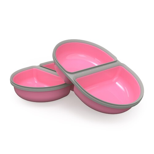 Sure Petcare Feeder Split Bowl - Pack of 2 - Pink main image