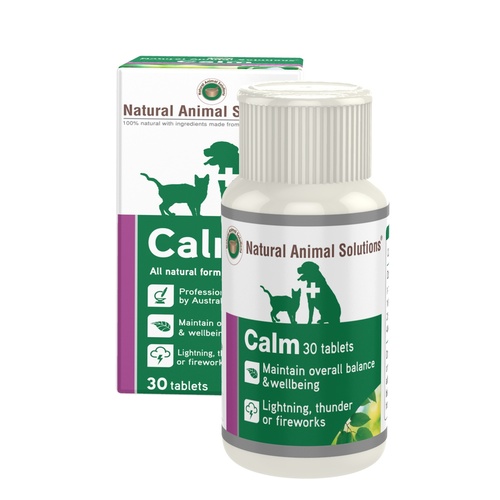 Natural Animal Solutions Calm Remedy for Cats & Dogs - 30 Tablets main image