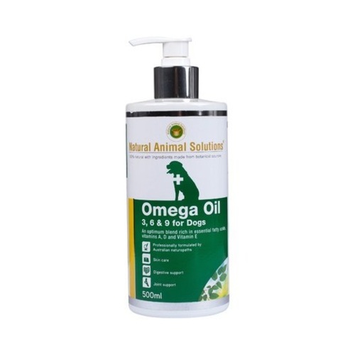 Natural Animal Solutions Omega 3,6 & 9 Supplement Oil for Dogs 500ml main image
