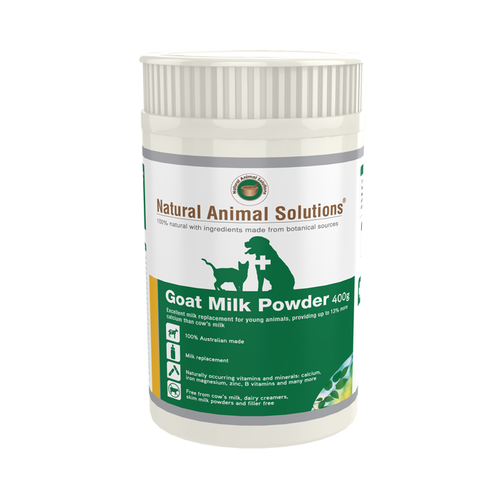 Natural Animal Solutions Goat Milk Powder Supplements for Puppies & Kittens 400g main image