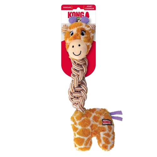 3 x KONG Knots Twists Plush Tug Dog Toy - Med/Lge Assorted Designs main image