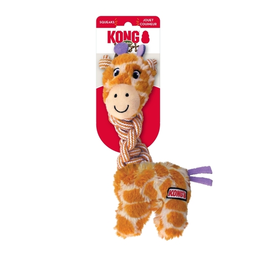 3 x KONG Knots Twists Plush Tug Dog Toy - Sml/Med - Assorted Designs main image