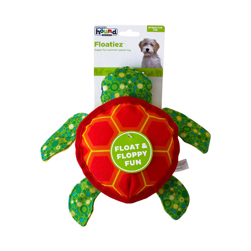 Outward Hound Floatiez Turtle Floating Squeaker Dog Toy main image