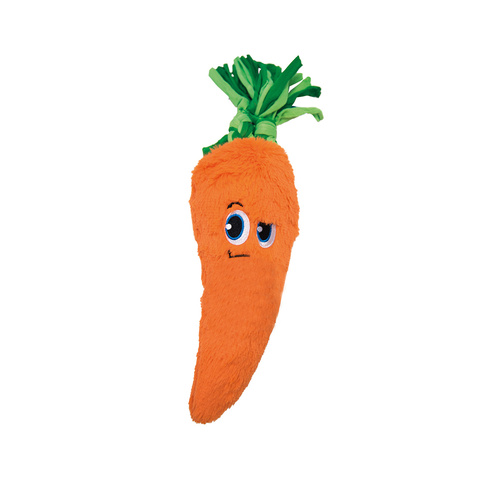 Outward Hound Fetchtables Carrot Plush Squeaker Crinkle Dog Toy main image