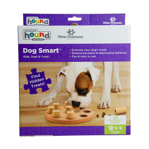 Nina Ottosson Dog Smart Wooden Interactive Dog Game & Toy - Orange main image