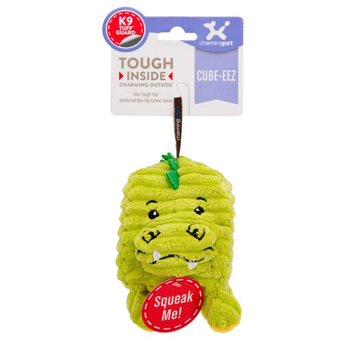 Outward Hound Cube-Eez 2-in-1 Squeaker Dog Toy - Gator main image