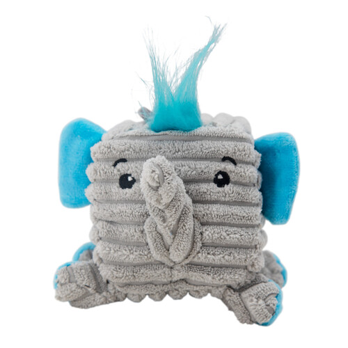 Outward Hound Cube-Eez 2-in-1 Squeaker Dog Toy - Elephant main image