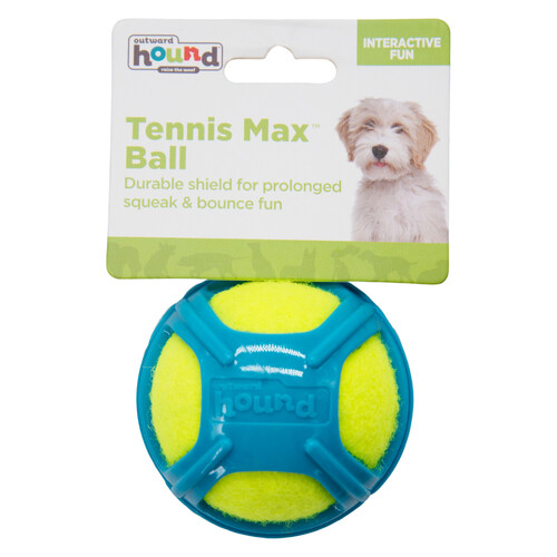 Outward Hound Tennis Max Fetch Dog Ball with Rubber Shell main image
