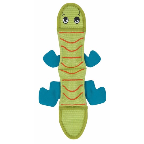 Fire Biterz Tough Green Lizard Dog Toy main image