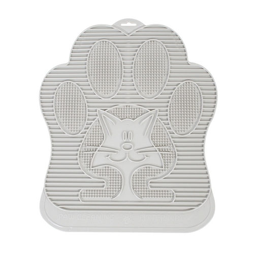 Omega Paw Litter Mat - Paw Shaped Washable Litter Trapping Pad main image