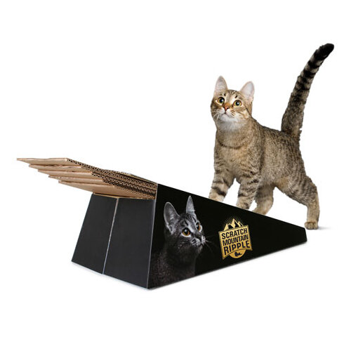 Omega Paw Scratch Mountain Ripple Board Cardboard Cat Scratcher main image