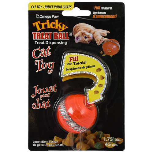 Omega Paw Tricky Treat Ball Treat & Food Dispensing Cat Toy main image