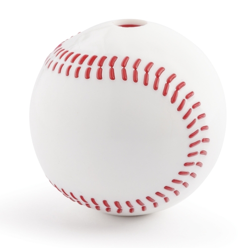 Planet Dog Durable Treat Dispensing & Fetch Dog Toy - Baseball  main image