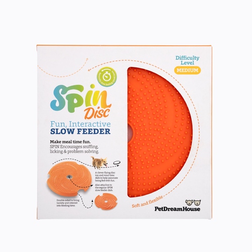 SPIN Interactive 2-in-1 Slow Feeder Lick Pad & Frisbee for Dogs main image