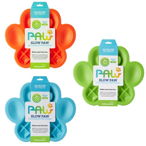 PAW Slow Feeder Wet & Dry Food Bowl for Cats & Dogs main image