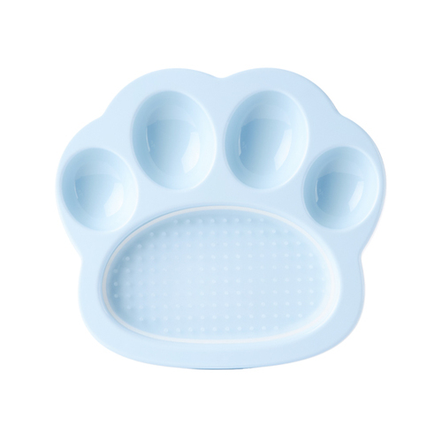 PAW 2-in-1 Slow Mini Slow Feeder & Lick Pad for Cats & Small Dogs - Baby Blue main image