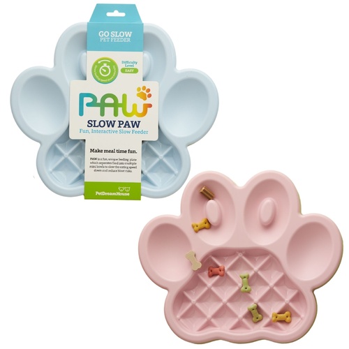 PAW Slow Feeder Wet & Dry Food Bowl for Cats & Dogs main image