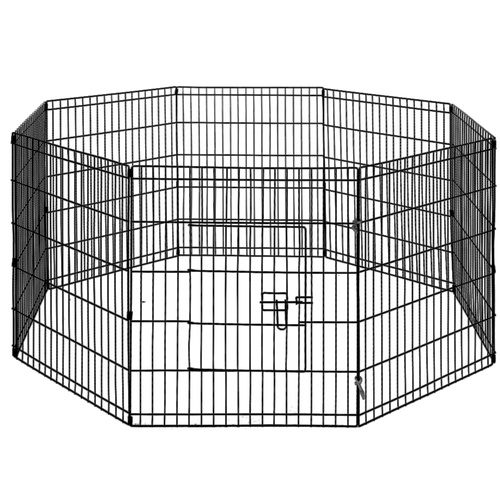 8 Panel Pet Dog Budget Playpen Puppy Exercise Cage Enclosure Play Pen Fence - Size 30 main image