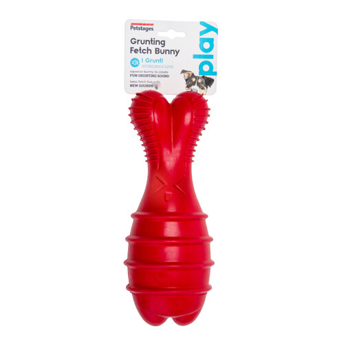 Petstages Grunt & Fetch Rubber Bunny Dog Toy main image