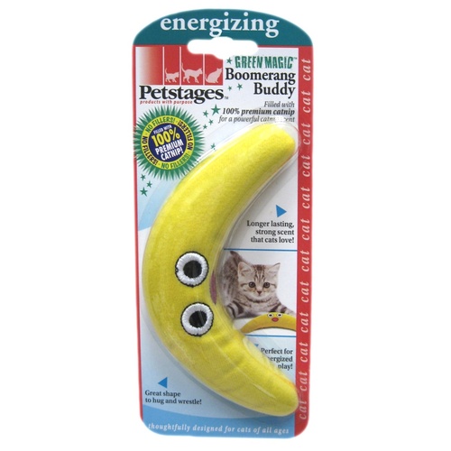 Petstages Green Magic Boomerang Catnip Cat Toy main image