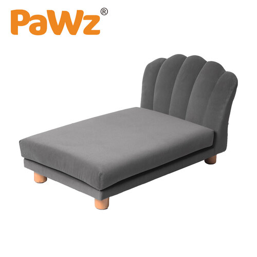 PaWz Luxury Pet Sofa Chaise Lounge Sofa Bed Cat Dog Beds Couch Sleeper Soft Grey main image
