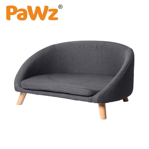 PaWz Luxury Pet Sofa Chaise Lounge Sofa Bed Cat Dog Beds Couch Sleeper Soft Grey main image
