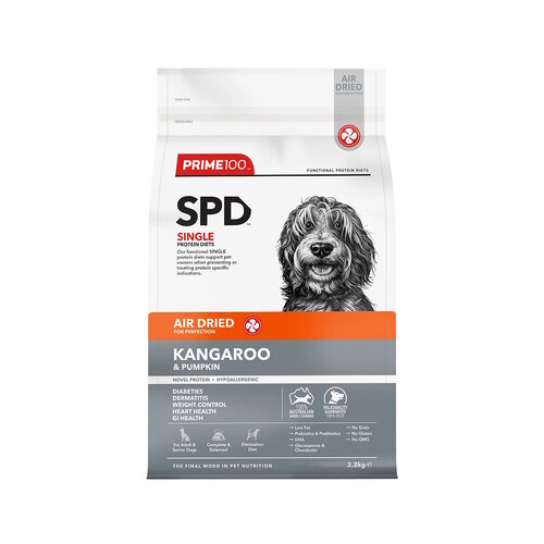 Prime100 SPD Air Dried Dog Food Single Protein Kangaroo & Pumpkin main image