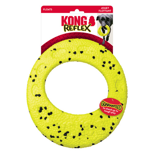 3 x KONG Reflex Bite Defying Floating Dog Toy - Flyer main image