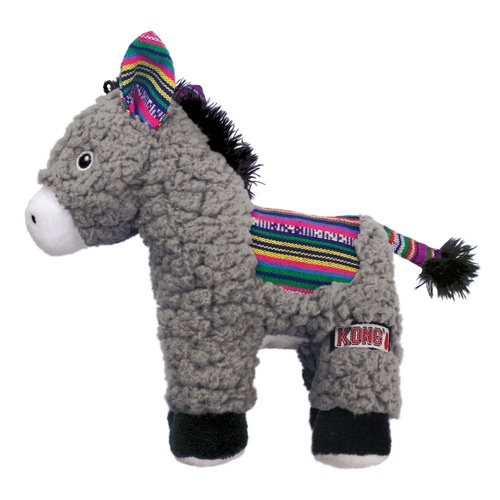 KONG Sherps Plush Multi-textured Squeaker Dog Toy - Donkey main image