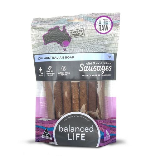 Balanced Life Wild Boar Cranberry & Linseed Sausage Dog Treat 7-Piece Pack main image