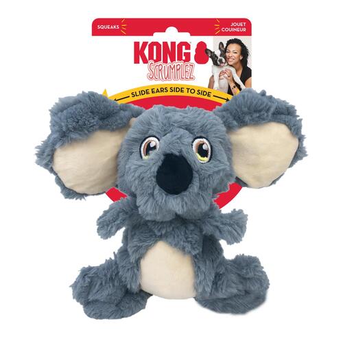 KONG Scrumplez Plush Squeaker Tug Dog Toy Koala - Bulk Pack of 3 main image