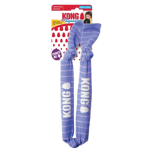 3 x KONG Signature Double Crunch Rope Tug & Fetch Puppy Dog Toy - Med/Lge main image