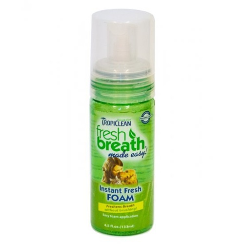 Tropiclean Fresh Breath Fresh Mint Foam for Cats and Dogs