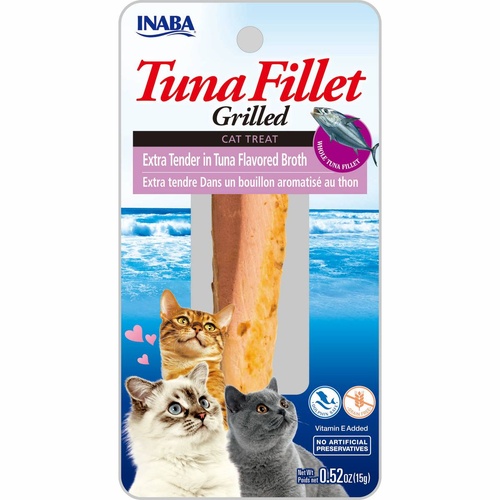 Inaba Cat Extra Tender Grilled Tuna Fillet in Tuna Flavoured Broth Meal Topper Treat - 6-Pack main image
