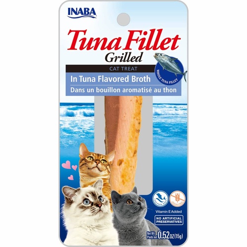 Inaba Cat Grilled Tuna Fillet in Tuna Flavoured Broth Meal Topper Treat - 6-Pack main image