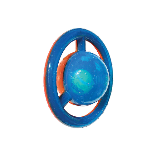 KONG Jumbler Disc 2-in-1 Squeak and Tug Dog Toy - Medium/Large main image
