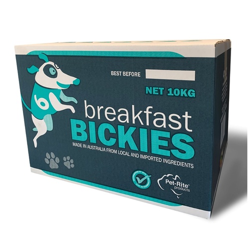 Petrite 4x2 Australian Breakfast Bickies Dog Biscuits - 10kg Bulk Box main image