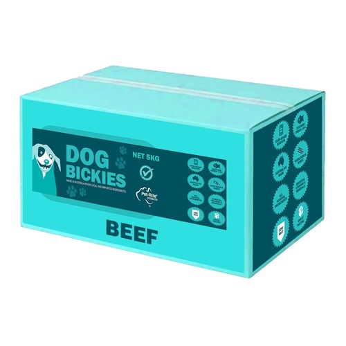 Petrite Australian Beef Bickies Dog Biscuits - 5kg Bulk Box main image