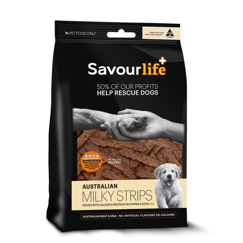 SavourLife Australian Milky Strips for Puppies and Adult Dogs - 150g main image
