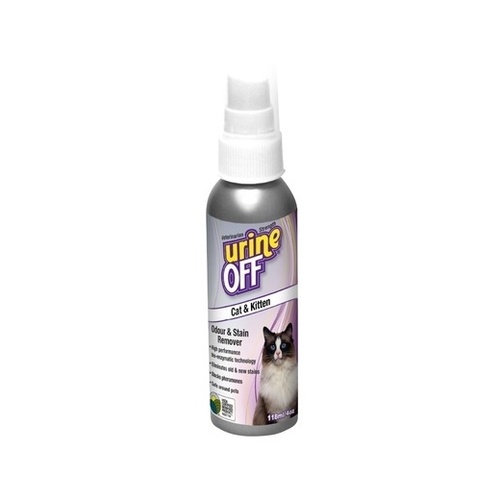 Urine Off Odour & Stain Remover Spray for Cat 118ml